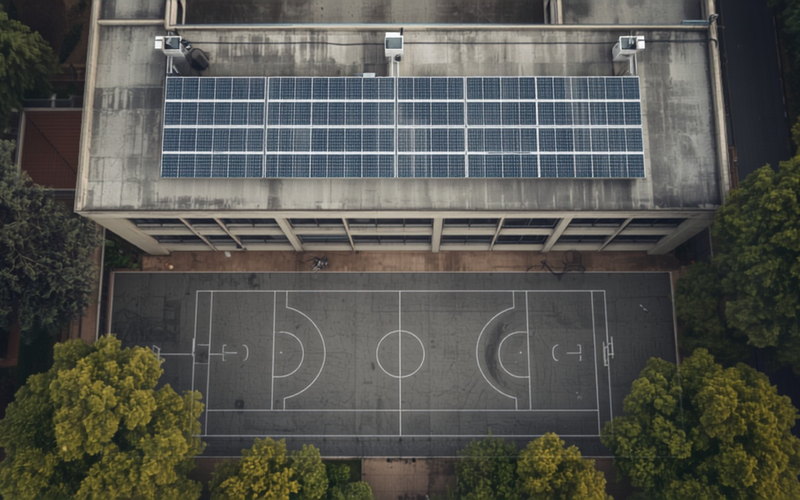 Aufdach-PV mit 130 kWp in Berlin – Schule