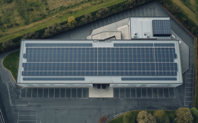 Aufdach-PV mit 100 kWp in Bayern – Fertigung