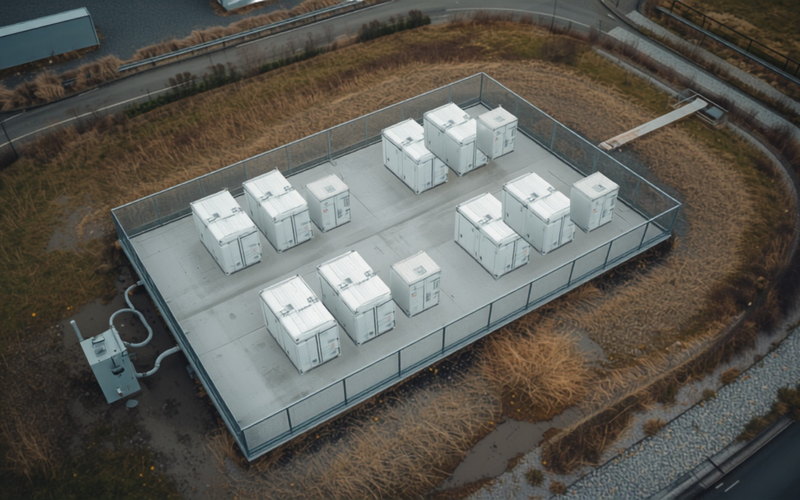 Batteriespeicher mit 368 kW in Hessen – Gewerbe